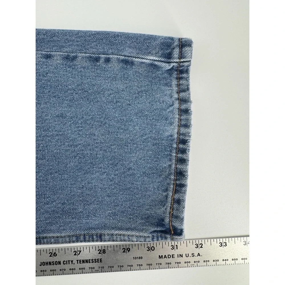 Levi's 505 Size 36x34 Blue Denim Jeans Regular Fit Straight Leg‎ Distressed